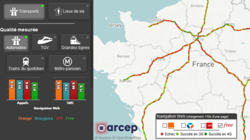 La couverture téléphonique en France